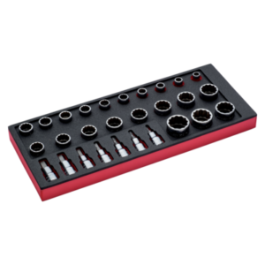 Inlägg hylsor 1/2 28 delar 1/3