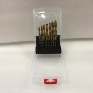 Sats med 19st spiralborr HSS TiN 1-10mm